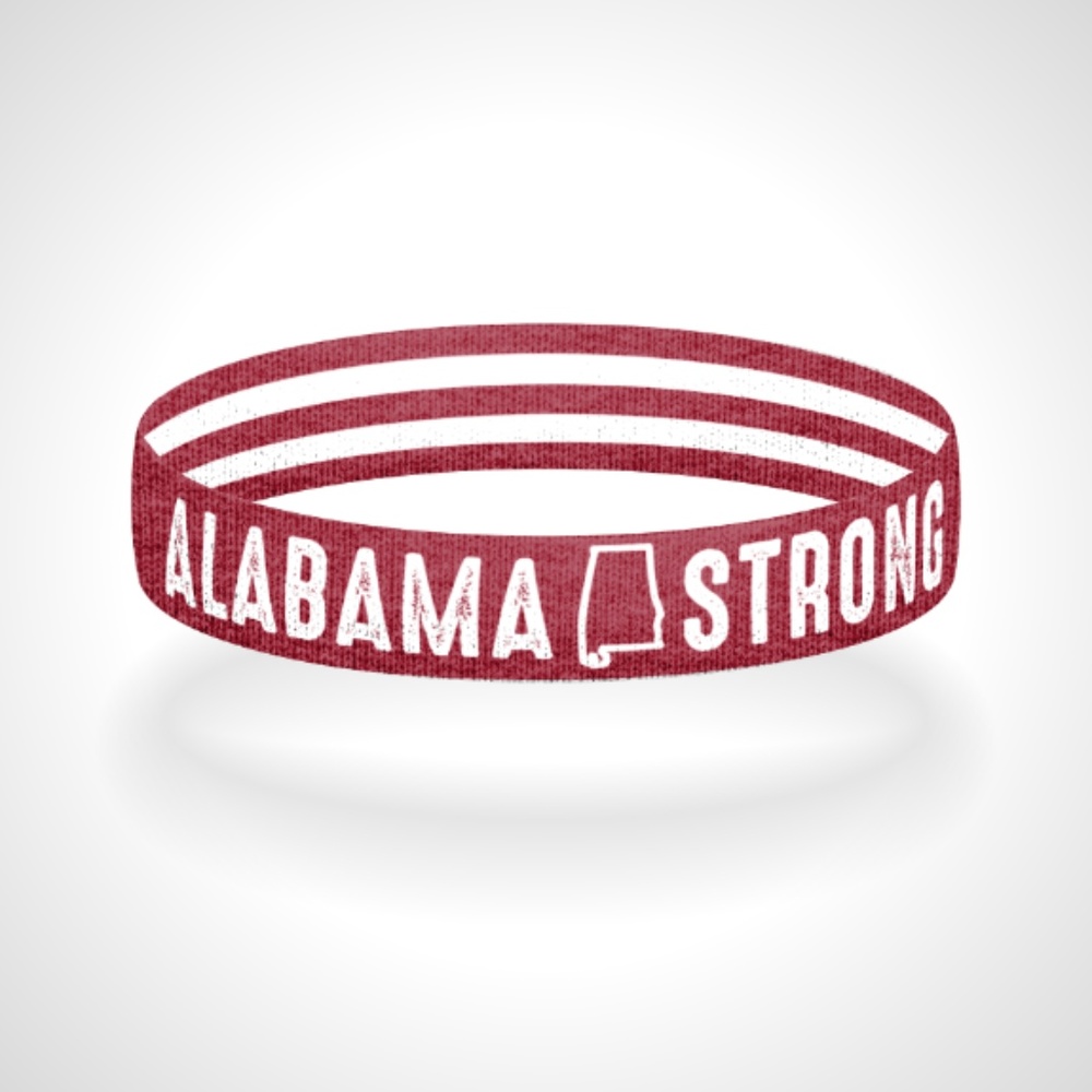 Reversible Alabama Strong Wristband Bracelet